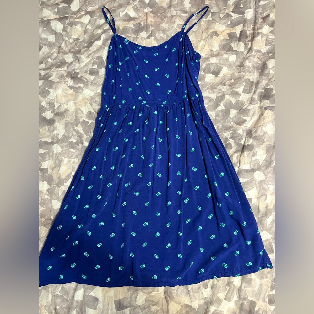 Old navy - navy blue floral dress w/ pockets
